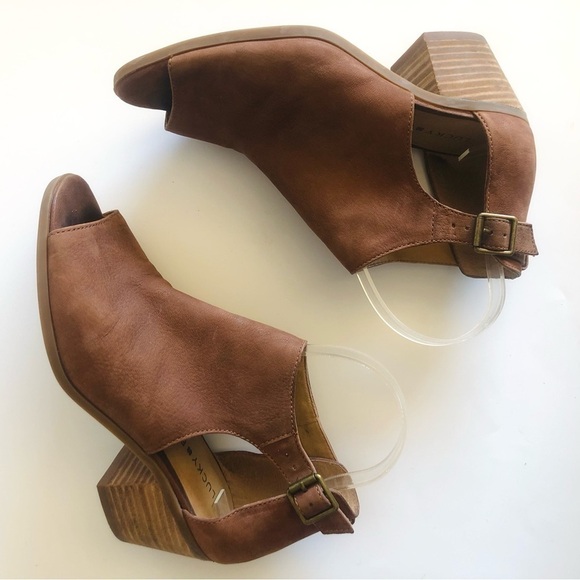 Lucky Brand Barimo Open Toe Booties - Picture 8 of 16